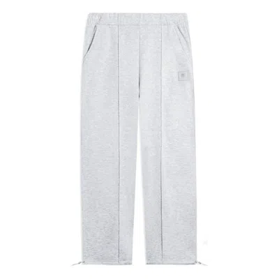 LI-NING Li-Ning BadFive Logo Loose Fit Fleece Pants 'Grey'