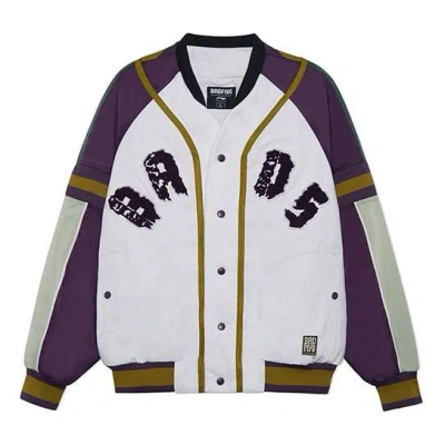 LI-NING Li-Ning BADFIVE Sports Basketball Series Printing Jacket 'White Green Purple'