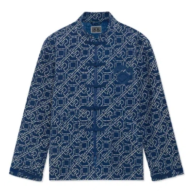 LI-NING Li-Ning BADFIVE Sports Basketball Series Printing Loose Jacket 'Blue'