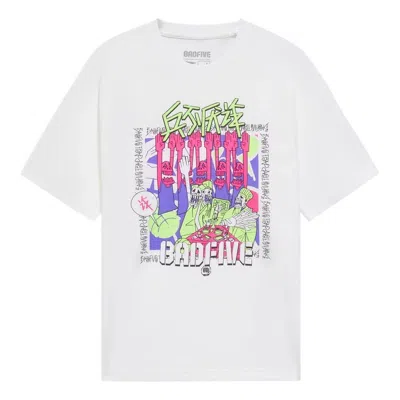 LI-NING Li-Ning BadFive Trap Graphic Loose Fit T-shirt 'White'