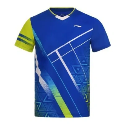 LI-NING Li-Ning Badminton Series Quick Dry Training Tournament T-Shirt 'Crystal Blue'