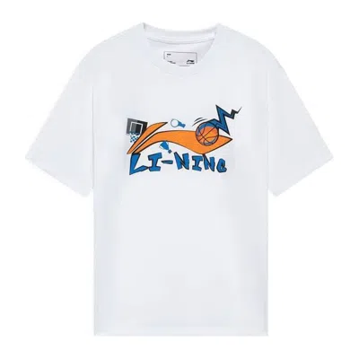 LI-NING Li-Ning Basketball Graphic T-shirt 'White'
