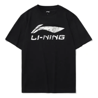LI-NING Li-Ning Big Graphic Loose Fit T-shirt 'Black'