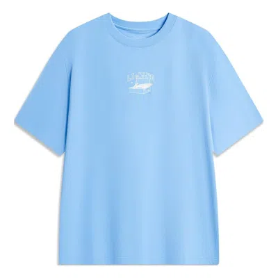 LI-NING Li-Ning Cartoon Graphic T-shirt 'Light Blue'