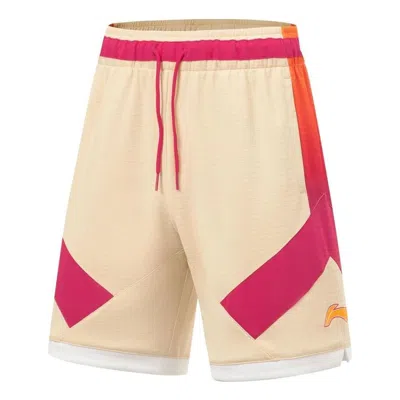 LI-NING Li-Ning CBA All Star Game Basketball Shorts 'Milk Tea Pink'