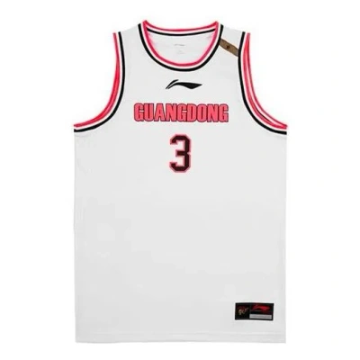 LI-NING Li-Ning CBA Guangdong Basketball Jersey 'White Red'