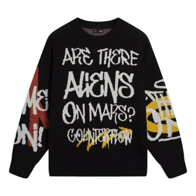 LI-NING Li-Ning CF Mars Graphic Crew Neck Sweater 'Black'