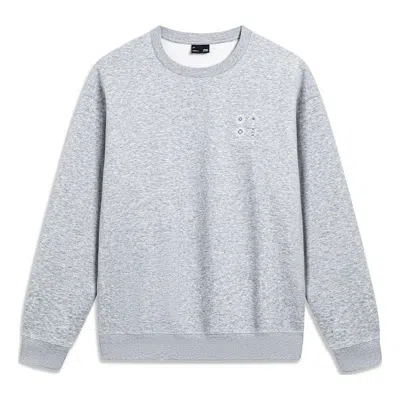 LI-NING Li-Ning Chinese Culture Graphic Fleece Sweatshirt 'Grey'