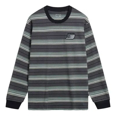 LI-NING Li-Ning Classic Lifestyle Stripes Long Sleeve Shirt 'Grey Black'
