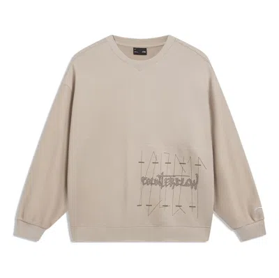 LI-NING Li-Ning Counterflow Graphic Sweatshirt 'Light Brown'