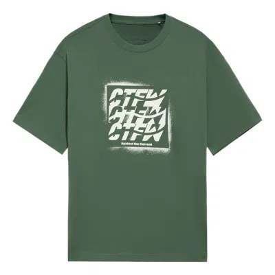 LI-NING Li-Ning Counterflow Graphic T-shirt 'Green White'