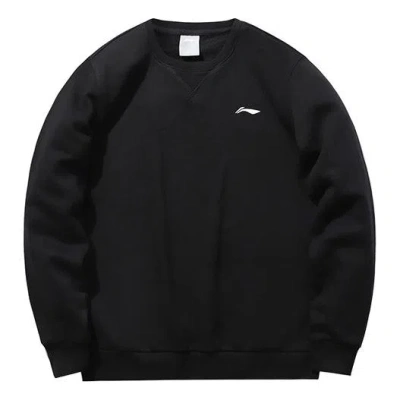 LI-NING Li-Ning Essential Logo Sweatshirt 'Black'