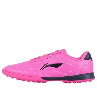 LI-NING (GS) Li-Ning Training Soccer Shoes TF 'Pink Black'