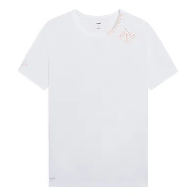 LI-NING Li-Ning Hoops Buckets Graphic T-shirt 'White'