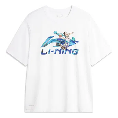 LI-NING Li-Ning Hoops Comics Graphic T-shirt 'White'