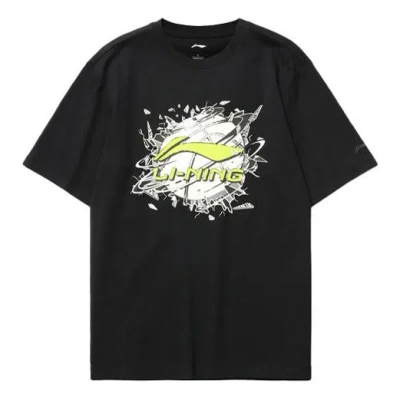 LI-NING Li-Ning Hoops Graphic Loose Fit T-shirt 'Black'