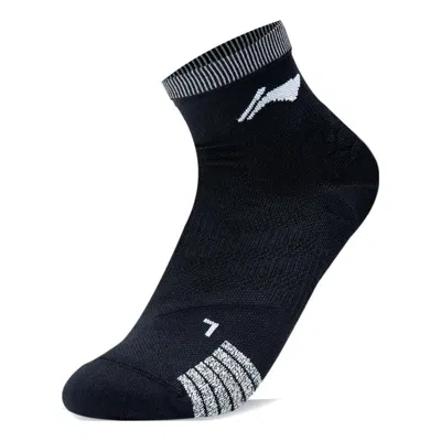 LI-NING Li-Ning Logo Mid Cut Socks 'Black'