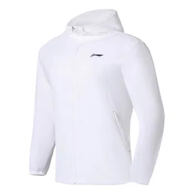 LI-NING Li-Ning Logo Running Windbreaker 'White'
