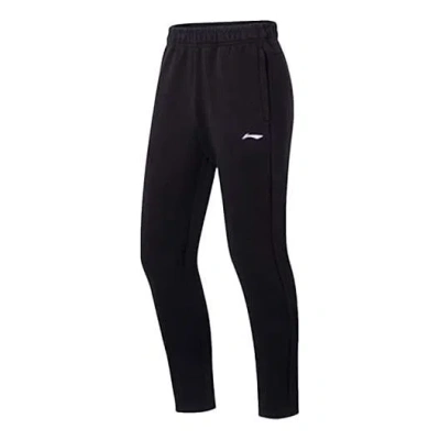 LI-NING Li-Ning Logo Straight Sweatpants 'Black'