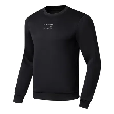 LI-NING Li-Ning Logo Training Long Sleeve Sweatshirt 'Black'