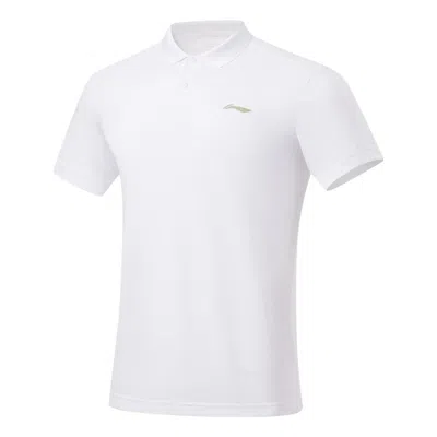 LI-NING Li-Ning Logo Training Polo Shirt 'White'