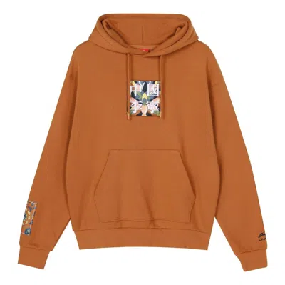 LI-NING Li-Ning Paris fashion week Pattern Embroidered Hoodie 'Brown'