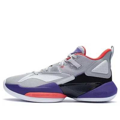 LI-NING Li-Ning Power 8 Low 'Grey Silver Purple'