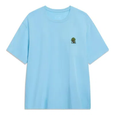 LI-NING Li-Ning Small Tree Graphic T-shirt 'Light Blue'