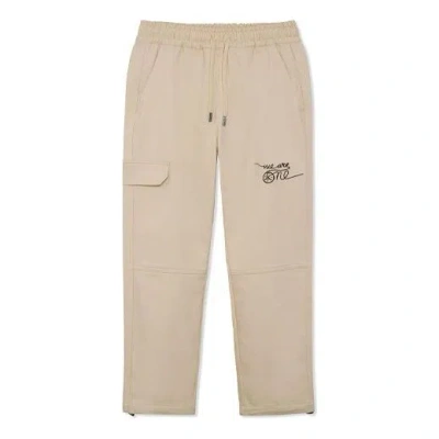 LI-NING Li-Ning Wade x DFT Fleeced Straight Pants 'Khaki'