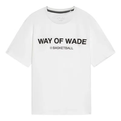 LI-NING Li-Ning Way Of Wade Graphic Basketball T-shirt 'White Black'