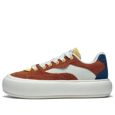 LI-NING (WMNS) Li-Ning Puff Platform Skate Shoes 'Brown Blue'