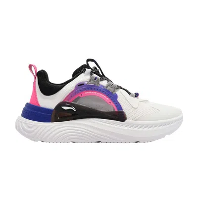 LI-NING WMNS SPARK 'WHITE FLUORESCENT PINK'