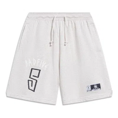 LI-NING Li-Ning x Anti-Wu BadFive Shorts 'Light Grey'