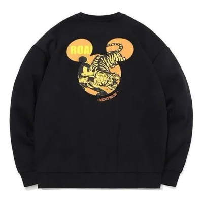 LI-NING Li-Ning x Disney Crossover Round Neck Pullover 'Black Yellow'