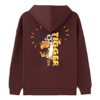 LI-NING Li-Ning x Disney Crossover Series Casual Loose Pullover 'Burnt Brown'