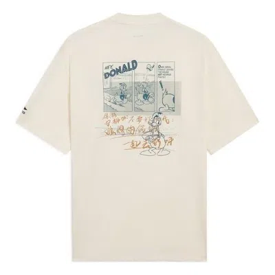 LI-NING Li-Ning x Disney Graphic Loose Fit T-shirt 'Beige'