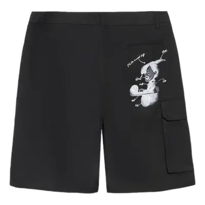 LI-NING Li-Ning x Disney Graphic Print Shorts 'Black'