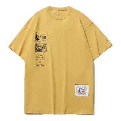 LI-NING Li-Ning x Disney Mickey x Keith Haring Tee 'Yellow Black'