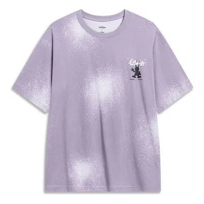 LI-NING Li-Ning x Disney Oswald Graphic T-shirt 'Light Purple White'