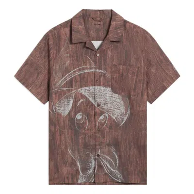 LI-NING Li-Ning x Disney Pinocchio Graphic Shirt 'Brown'