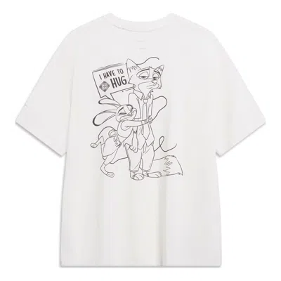 LI-NING Li-Ning x Disney Zootopia Graphic T-shirt 'White'