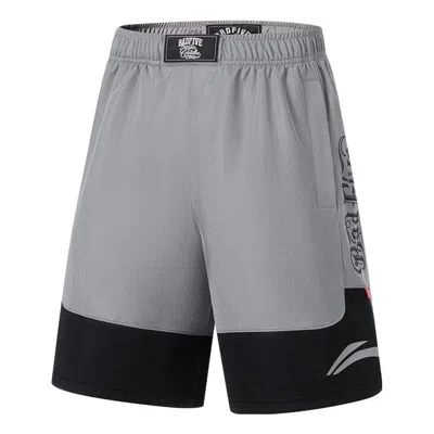 LI-NING Li-Ning x Mister Cartoon BadFive Basketball Shorts 'Grey Black'