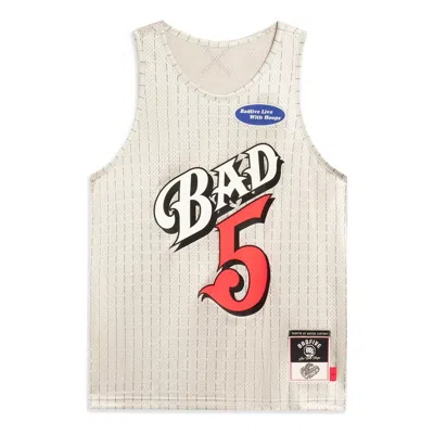 LI-NING Li-Ning x Mitchell & Ness BadFive Graphic Basketball Jersey 'Grey'