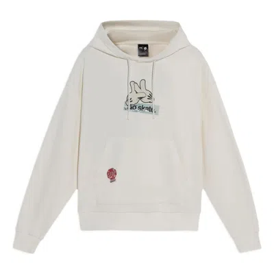 LI-NING Li-Ning x OG_SLICK Crossover Skateboard Series Pattern Printing Hoodie 'Creamy White'