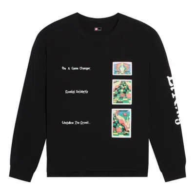 LI-NING Li-Ning x Rooovie Graphic Long Sleeve T-shirt 'Black'