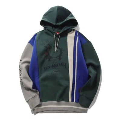LI-NING Li-Ning x Series Splicing Loose Pullover 'Green'
