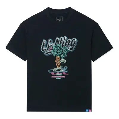LI-NING Li-Ning x Steven Harrington Graphic T-shirt 'Black'
