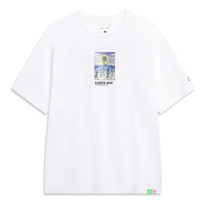 LI-NING Li-Ning x Steven Harrington Graphic T-shirt 'White'