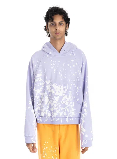 LIBERAL YOUTH MINISTRY UNISEX BLEACHED HOODIE KNIT - LILAC 2