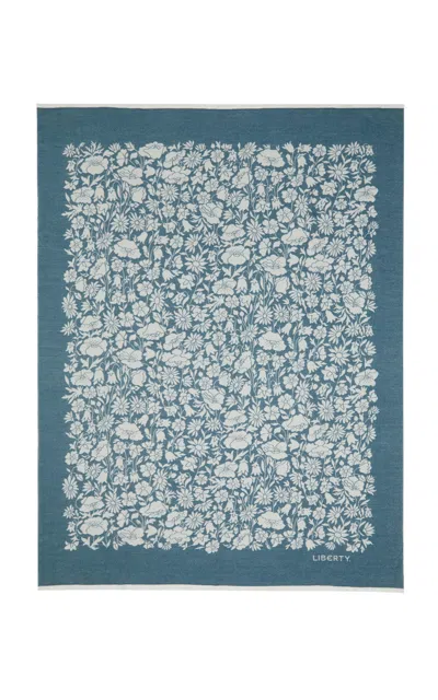 LIBERTY LONDON POPPY WOOL THROW